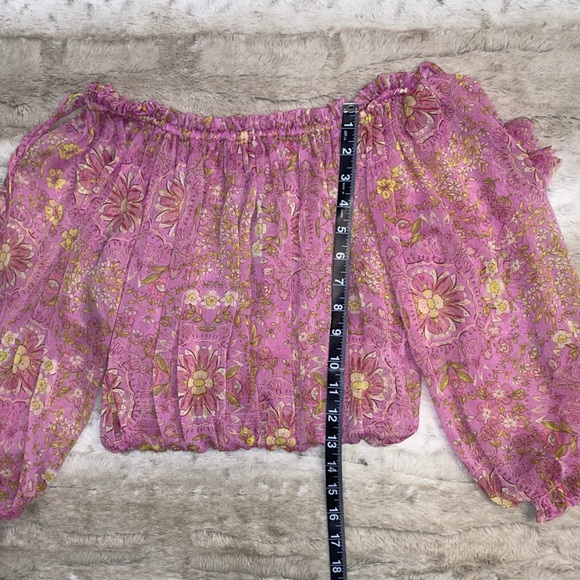 NWT💕MISA LOS ANGELES Eva Floral Off Shoulder Top Size XS - Picture 7 of 9